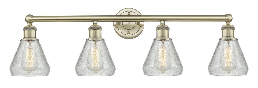 Conesus - 4 Light - 33 inch - Antique Brass - Bath Vanity Light