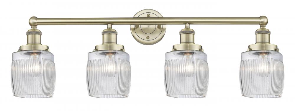 Colton - 4 Light - 33 inch - Antique Brass - Bath Vanity Light
