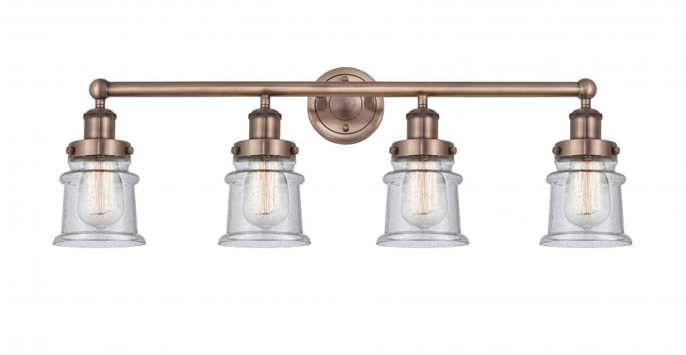 Canton - 4 Light - 32 inch - Antique Copper - Bath Vanity Light