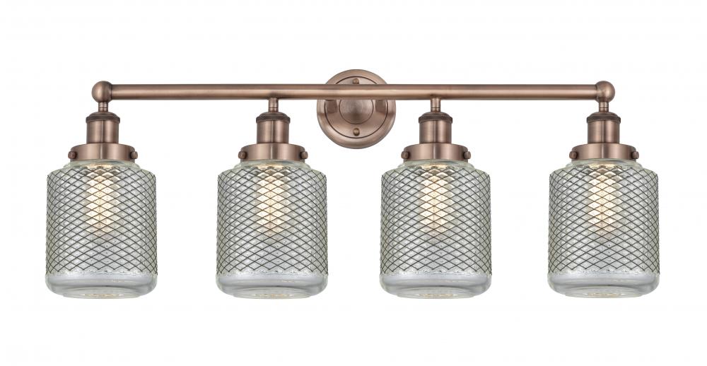 Stanton - 4 Light - 33 inch - Antique Copper - Bath Vanity Light