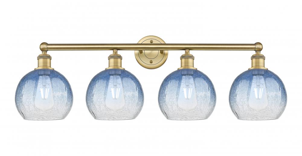 Brookhaven Globe - 4 Light - 35 inch - Brushed Brass - Bath Vanity Light