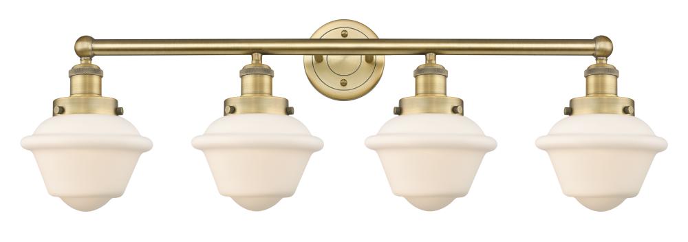 Oxford - 4 Light - 34 inch - Brushed Brass - Bath Vanity Light