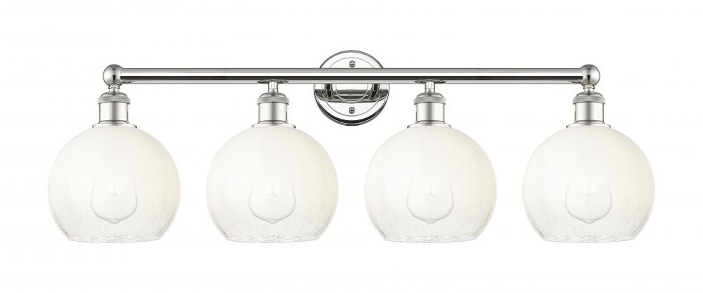 Brookhaven Globe - 4 Light - 35 inch - Polished Nickel - Bath Vanity Light