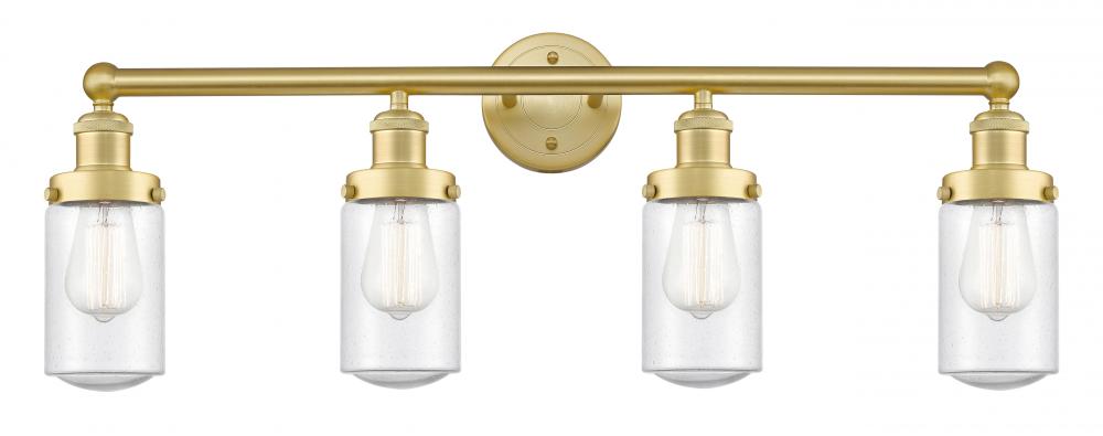 Dover - 4 Light - 32 inch - Satin Gold - Bath Vanity Light