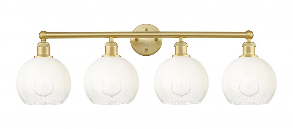 Brookhaven Globe - 4 Light - 35 inch - Satin Gold - Bath Vanity Light