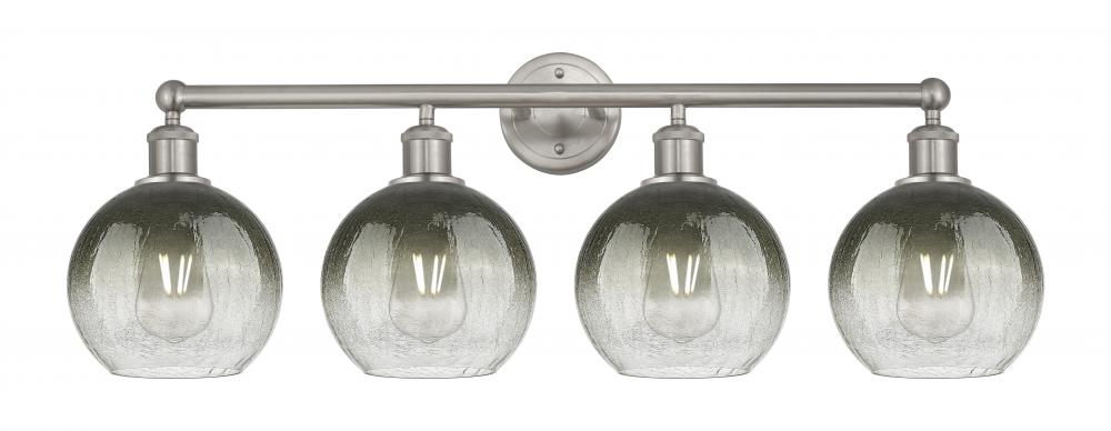 Brookhaven Globe - 4 Light - 35 inch - Brushed Satin Nickel - Bath Vanity Light