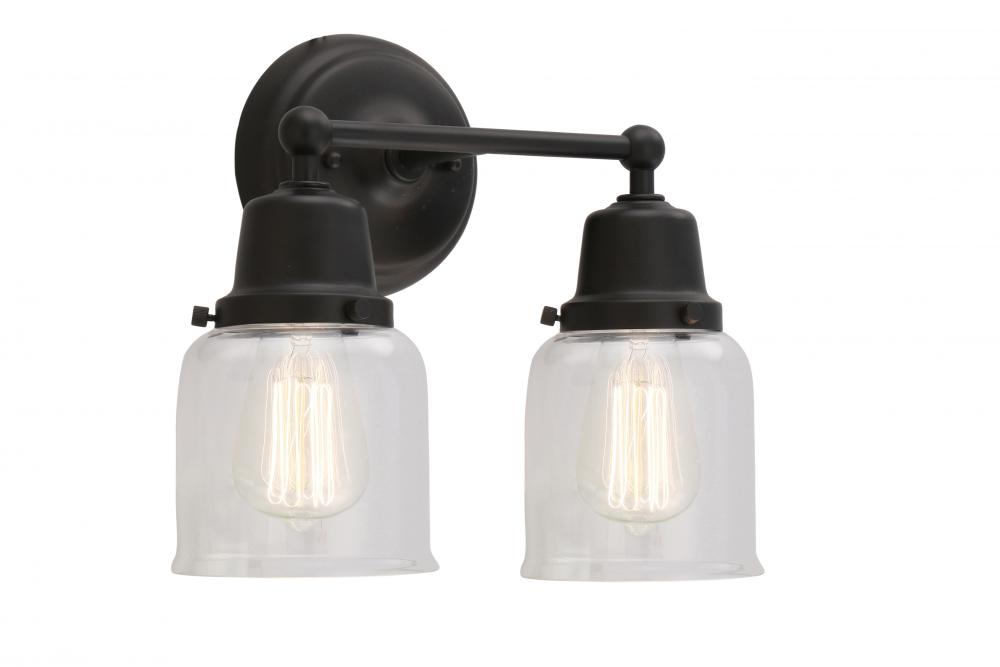 Small Bell 2 Light Bath Vanity Light