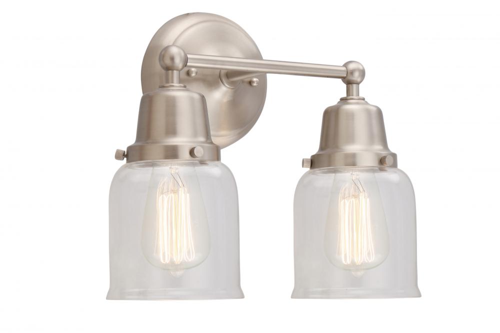 Small Bell 2 Light Bath Vanity Light