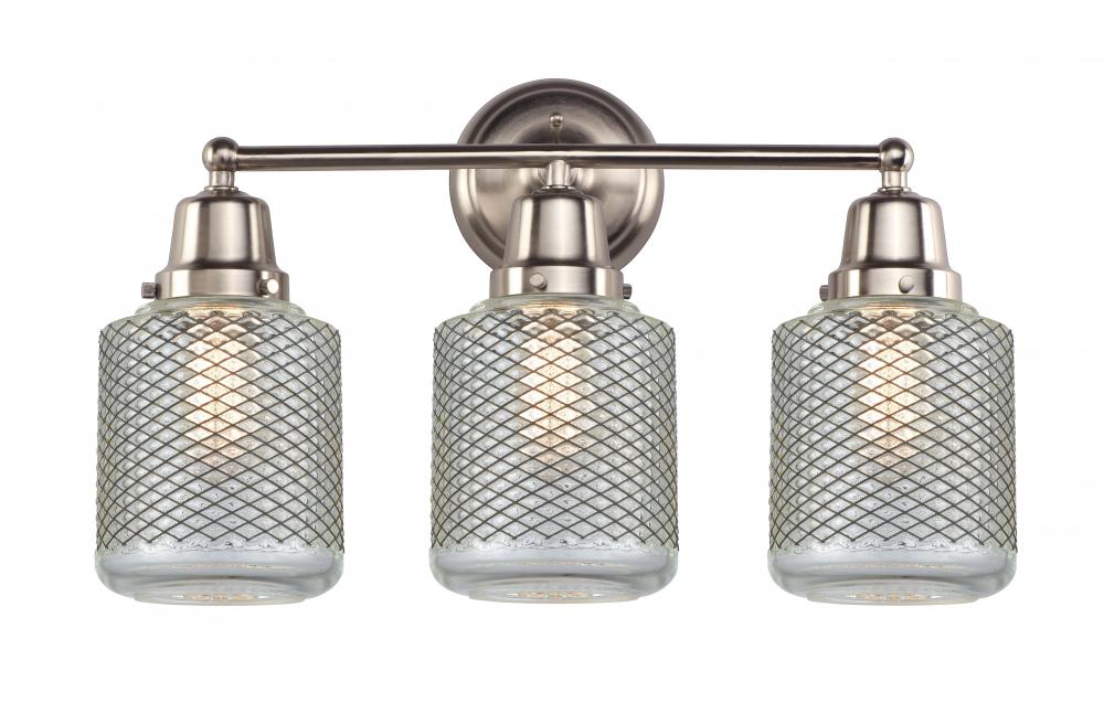Stanton - 3 Light - 22 inch - Brushed Satin Nickel - Bath Vanity Light