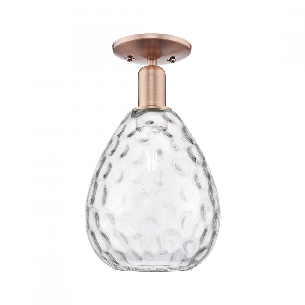 Waverly - 1 Light - 8 inch - Antique Copper - Semi-Flush Mount