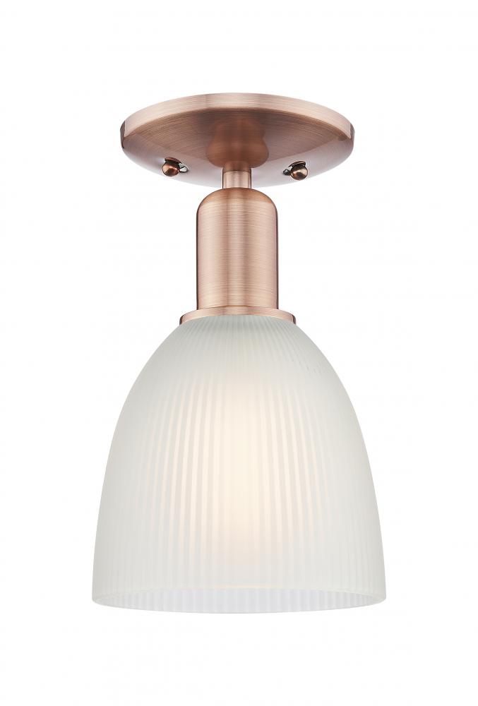 Castile - 1 Light - 6 inch - Antique Copper - Semi-Flush Mount