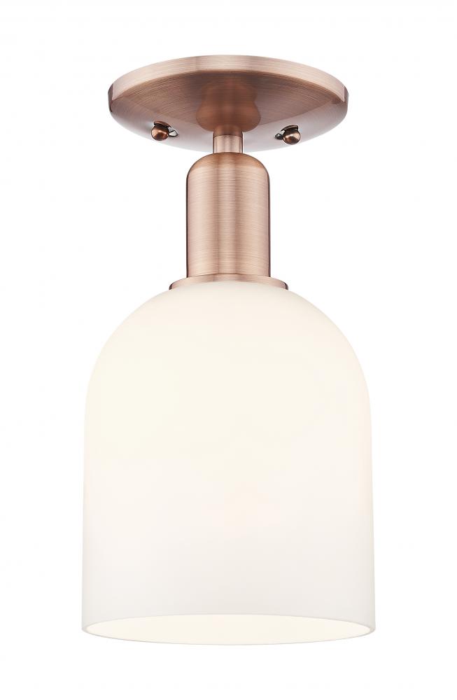 Bella - 1 Light - 6 inch - Antique Copper - Semi-Flush Mount