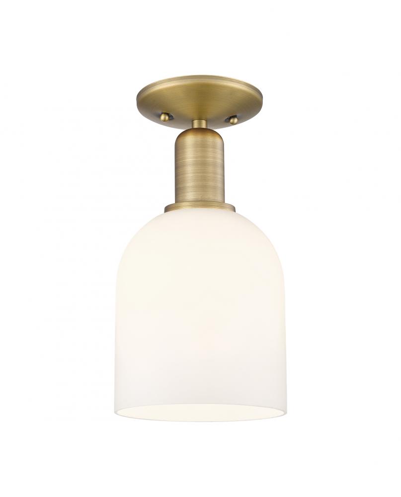 Bella - 1 Light - 6 inch - Brushed Brass - Semi-Flush Mount