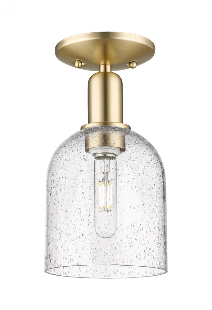 Bella - 1 Light - 6 inch - Champagne Bronze - Semi-Flush Mount