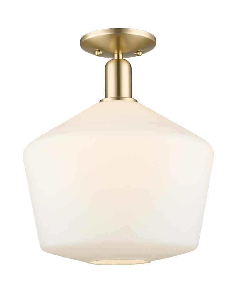 Cindyrella - 1 Light - 12 inch - Champagne Bronze - Semi-Flush Mount