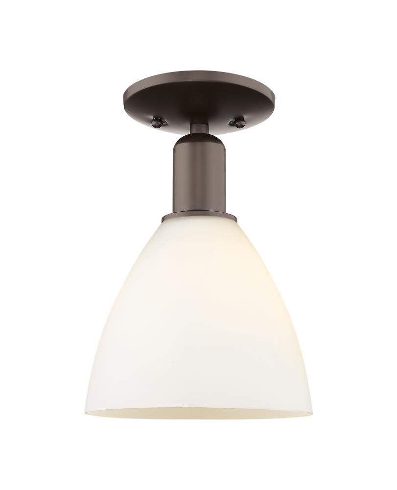 Bristol - 1 Light - 8 inch - Oil Rubbed Bronze - Semi-Flush Mount