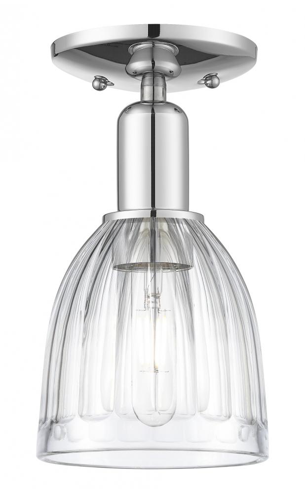 Brookfield - 1 Light - 6 inch - Polished Chrome - Semi-Flush Mount