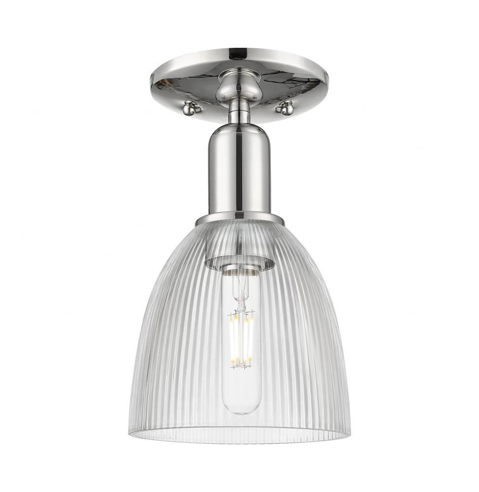 Castile - 1 Light - 6 inch - Polished Nickel - Semi-Flush Mount