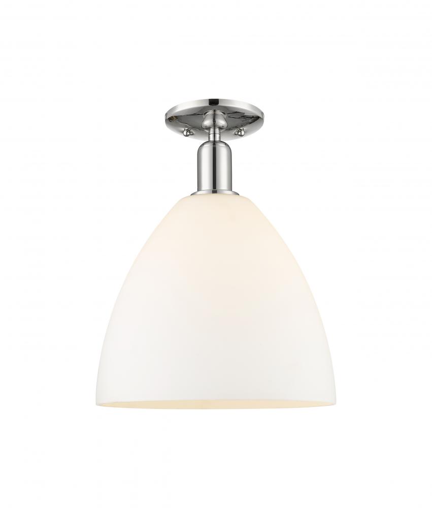 Bristol - 1 Light - 12 inch - Polished Nickel - Semi-Flush Mount