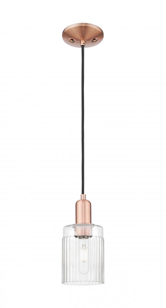 Hadley - 1 Light - 5 inch - Antique Copper - Cord hung - Mini Pendant