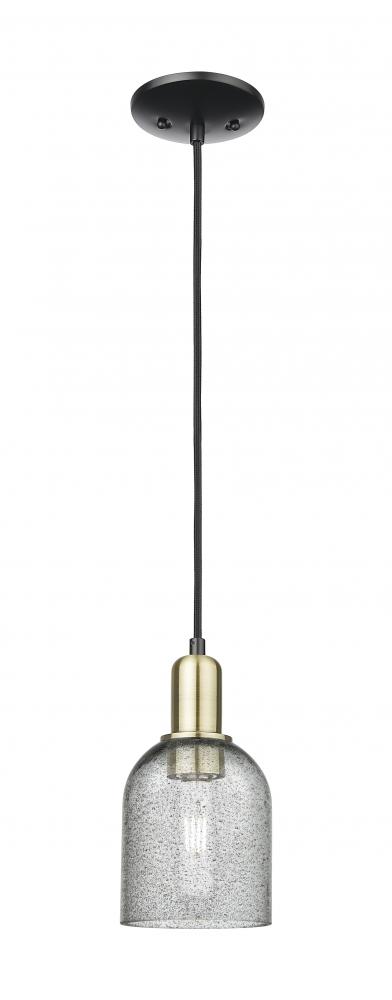 Caledonia - 1 Light - 5 inch - Black Antique Brass - Cord hung - Mini Pendant