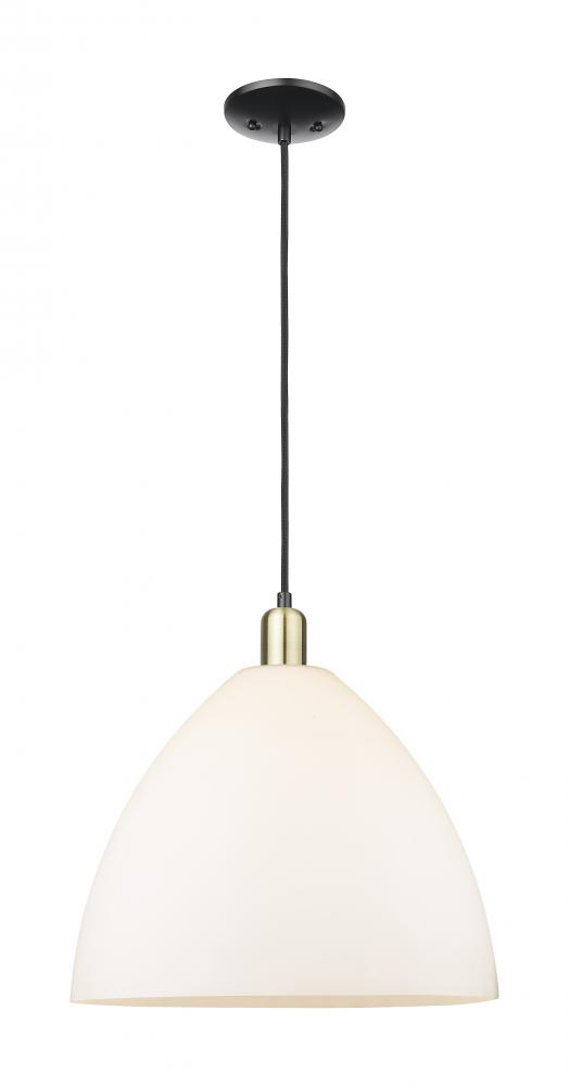 Bristol - 1 Light - 16 inch - Black Antique Brass - Cord hung - Mini Pendant
