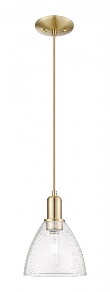 Bristol - 1 Light - 8 inch - Champagne Bronze - Cord hung - Mini Pendant