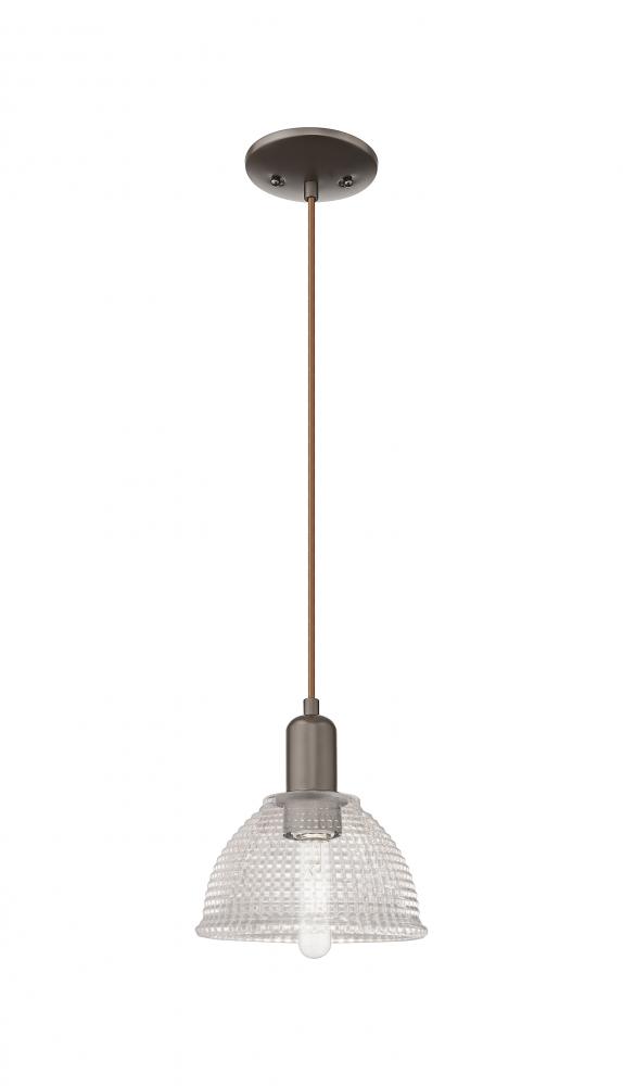 Arietta - 1 Light - 8 inch - Oil Rubbed Bronze - Cord hung - Mini Pendant