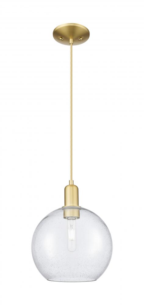 Athens - 1 Light - 10 inch - Satin Gold - Cord hung - Mini Pendant