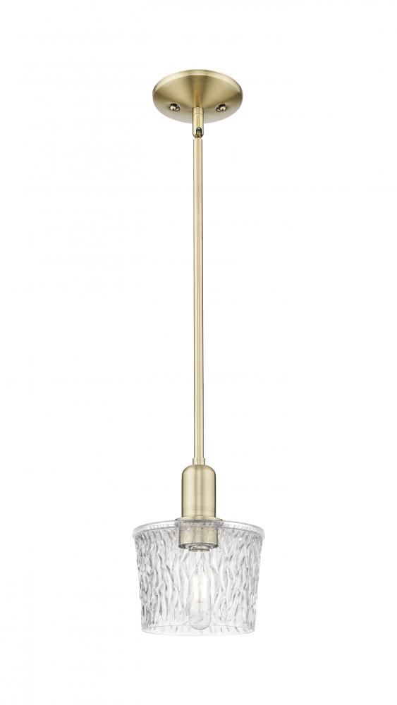 Niagara - 1 Light - 7 inch - Antique Brass - Stem hung - Mini Pendant