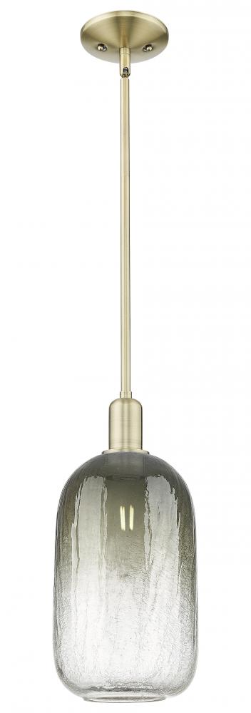 Brookhaven Cloche - 1 Light - 6 inch - Antique Brass - Mini Pendant