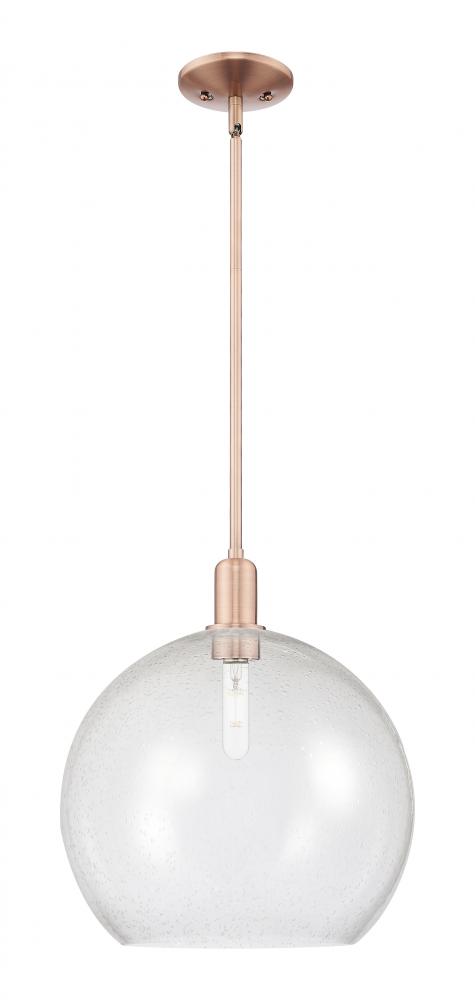 Athens - 1 Light - 14 inch - Antique Copper - Stem hung - Mini Pendant