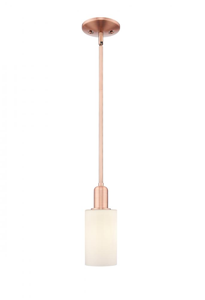 Clymer - 1 Light - 4 inch - Antique Copper - Stem hung - Mini Pendant