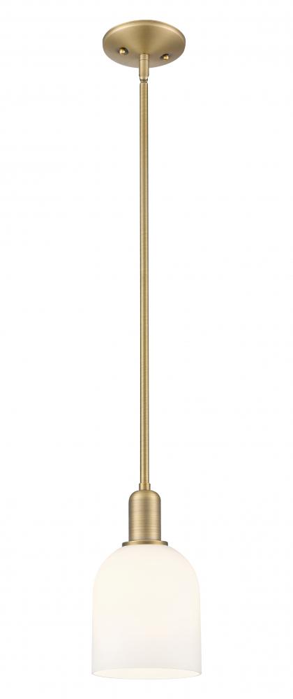 Bella - 1 Light - 6 inch - Brushed Brass - Stem hung - Mini Pendant