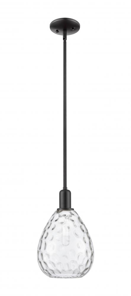 Waverly - 1 Light - 8 inch - Matte Black - Stem hung - Mini Pendant