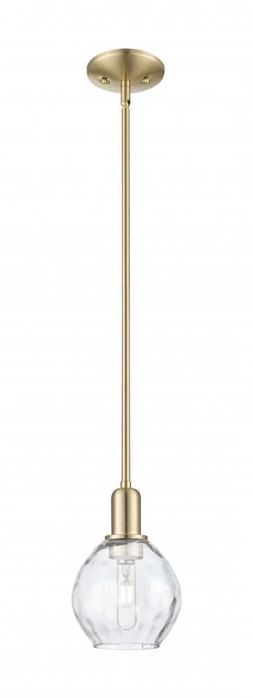 Waverly - 1 Light - 6 inch - Champagne Bronze - Stem hung - Mini Pendant