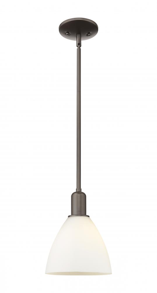 Bristol - 1 Light - 8 inch - Oil Rubbed Bronze - Stem hung - Mini Pendant