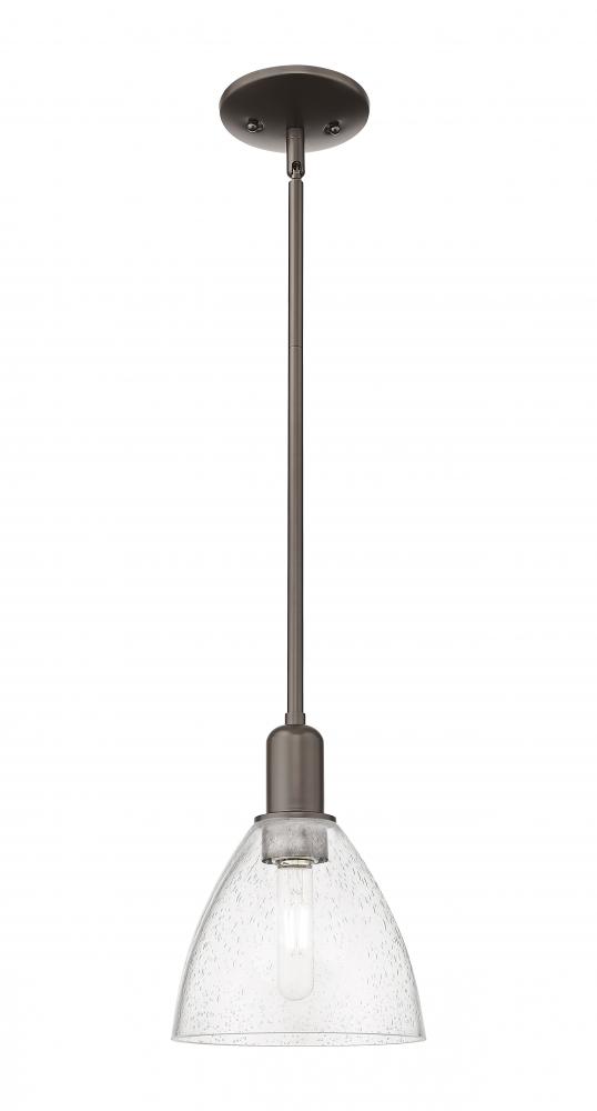 Bristol - 1 Light - 8 inch - Oil Rubbed Bronze - Stem hung - Mini Pendant