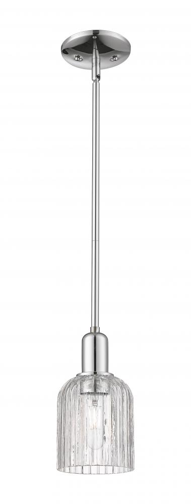 Bridal Veil - 1 Light - 6 inch - Polished Chrome - Mini Pendant