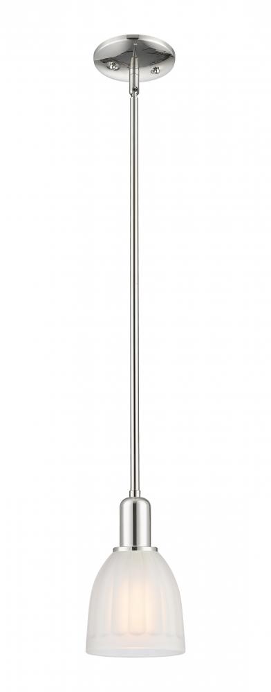Brookfield - 1 Light - 6 inch - Polished Nickel - Stem hung - Mini Pendant