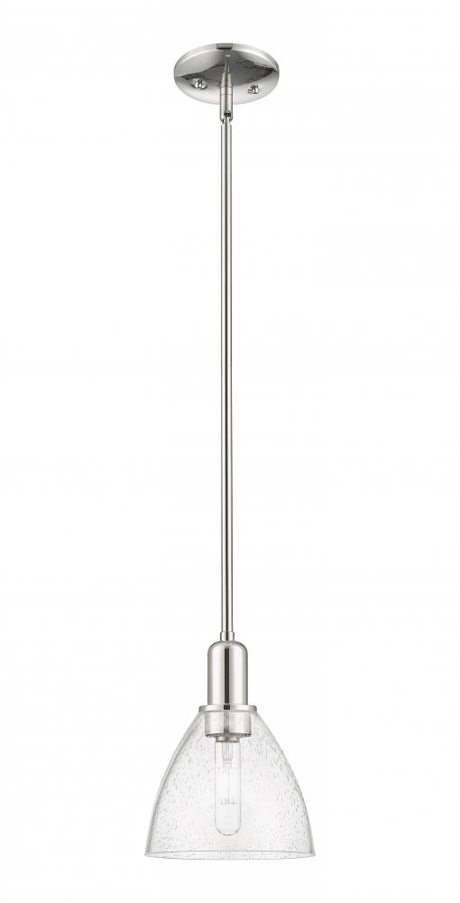 Bristol - 1 Light - 8 inch - Polished Nickel - Stem hung - Mini Pendant
