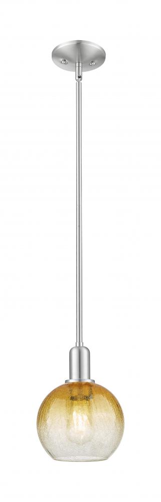Brookhaven Globe - 1 Light - 6 inch - Brushed Satin Nickel - Mini Pendant