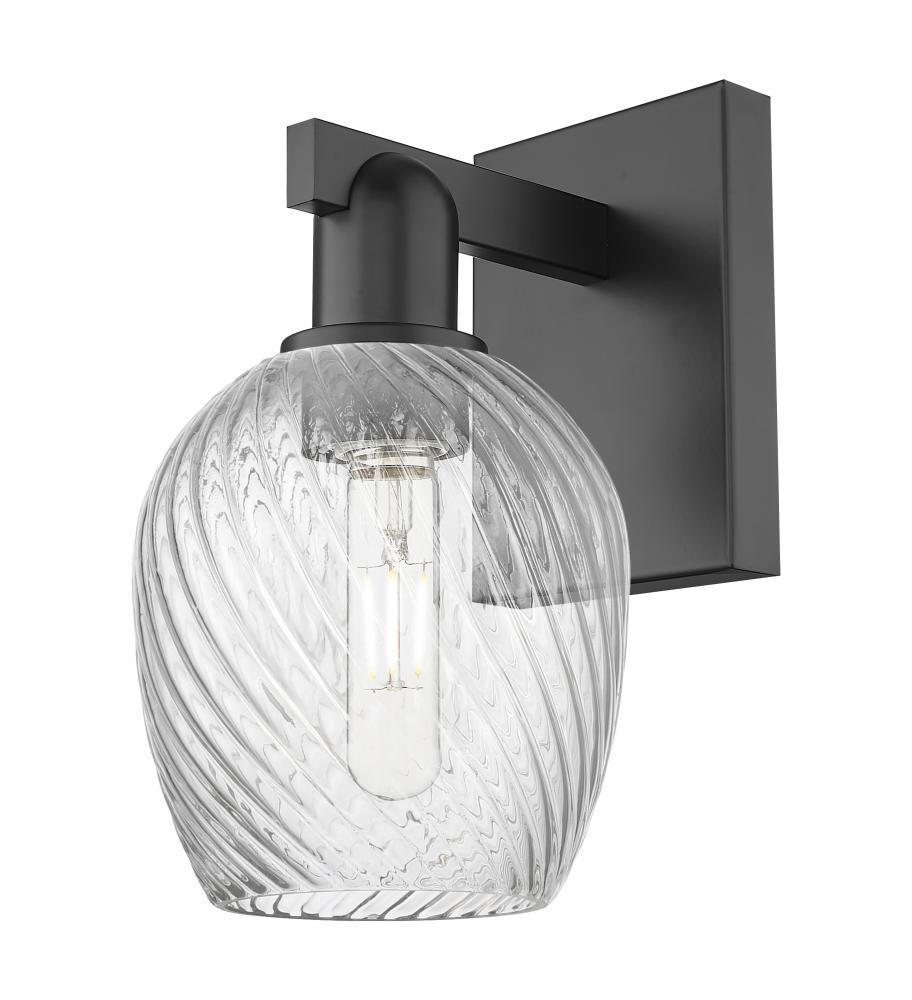 Salina - 1 Light - 6 inch - Matte Black - Sconce