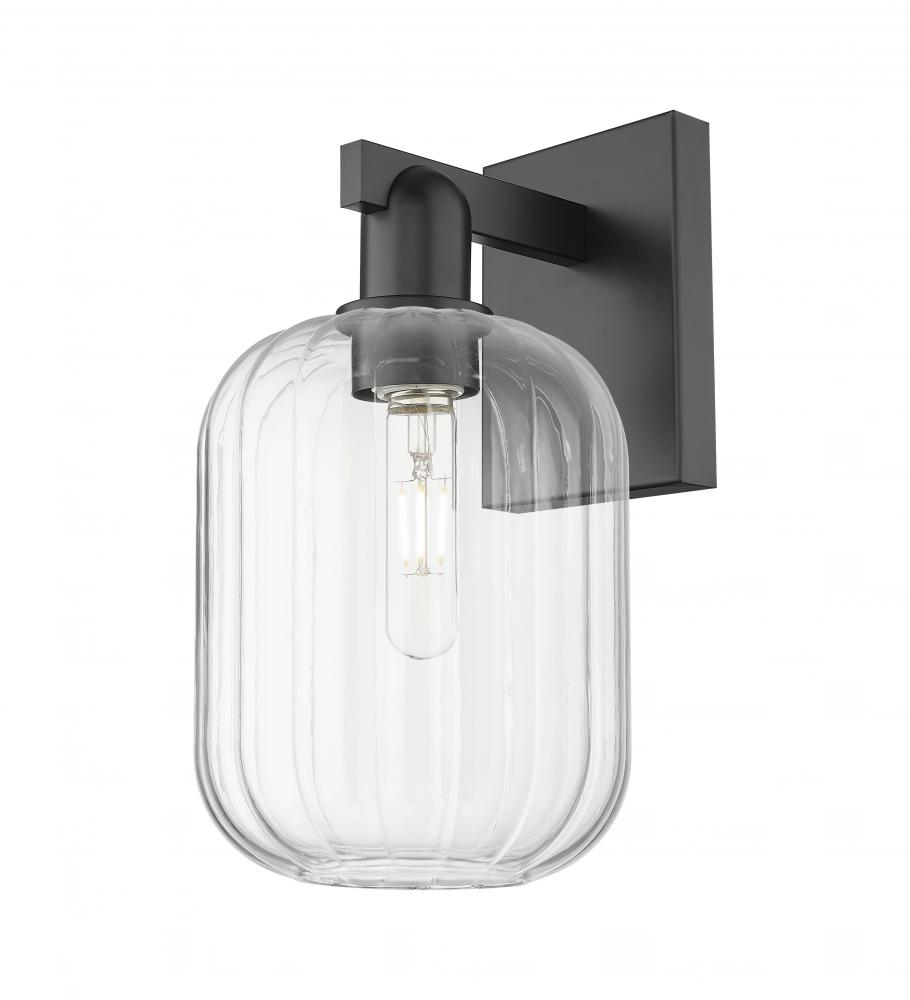 Preston - 1 Light - 6 inch - Matte Black - Sconce