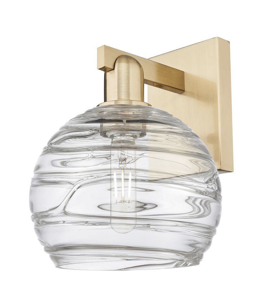 Athens Deco Swirl - 1 Light - 8 inch - Champagne Bronze - Sconce