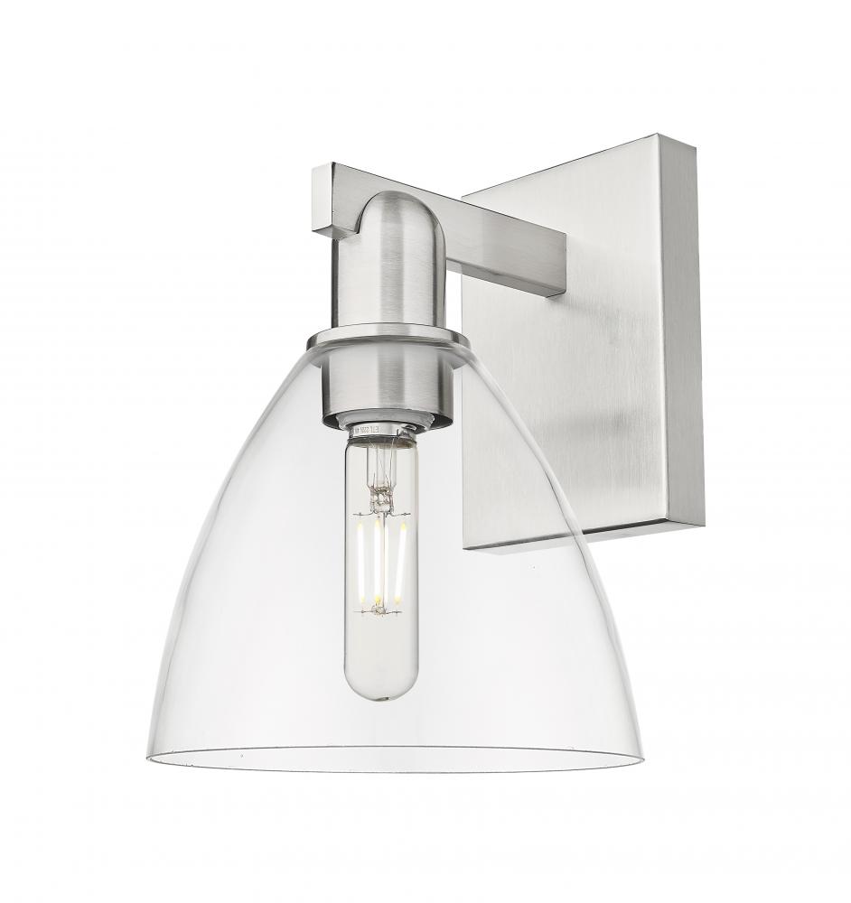 Bristol - 1 Light - 8 inch - Brushed Satin Nickel - Sconce