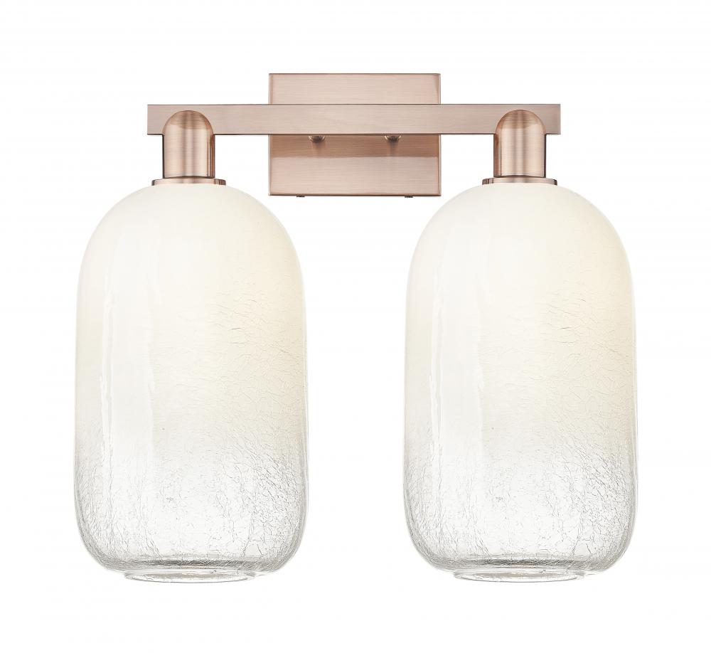 Brookhaven Cloche - 2 Light - 16 inch - Antique Copper - Bath Vanity Light