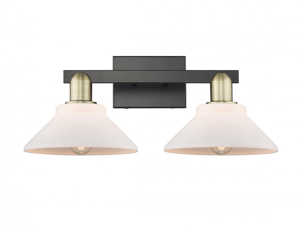 Orwell - 2 Light - 19 inch - Black Antique Brass - Bath Vanity Light