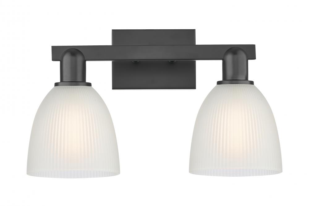 Castile - 2 Light - 17 inch - Matte Black - Bath Vanity Light