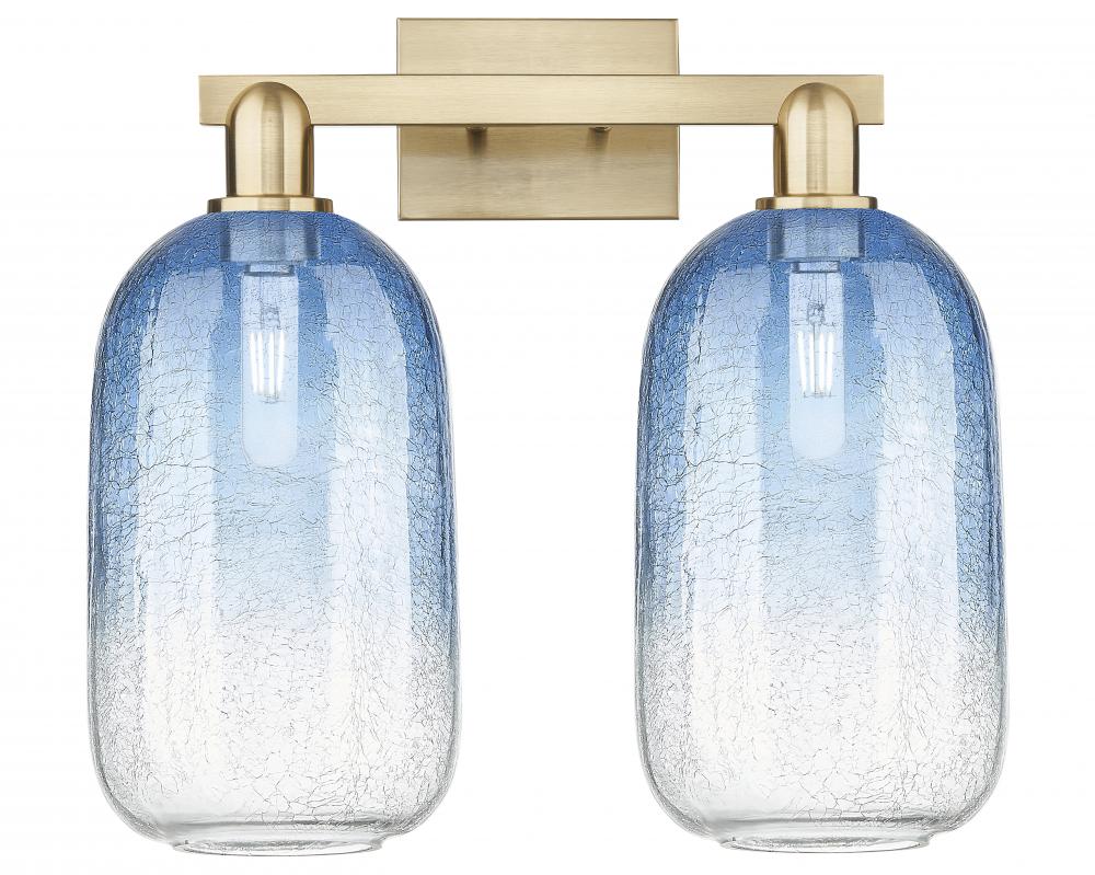 Brookhaven Cloche - 2 Light - 16 inch - Champagne Bronze - Bath Vanity Light